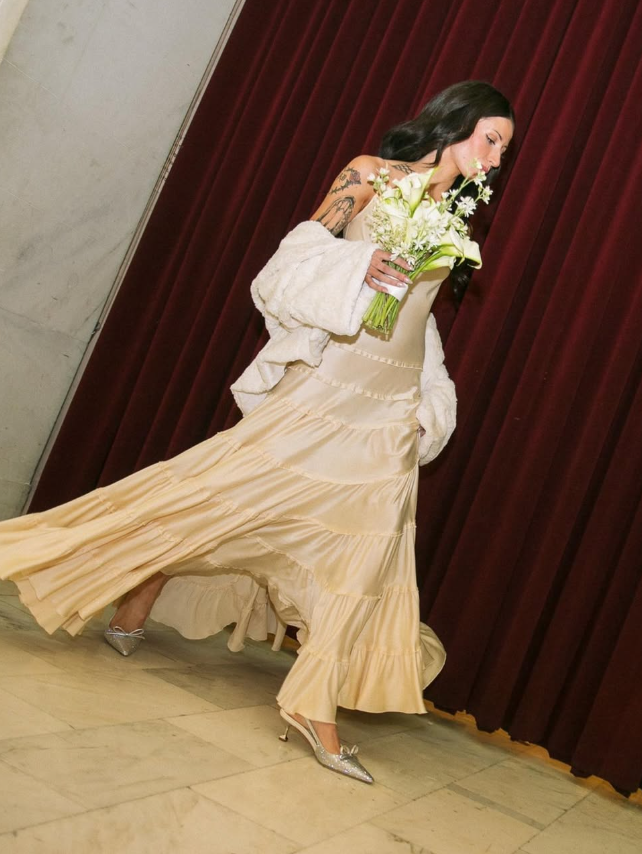 Simple A Line Spaghetti Strap Light Champagne Satin Classy Evening Dress Party Dress