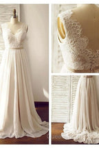 Simple Beach Wedding Dress Chiffon Fabric, Dress For Wedding, Bridal Gown ,Bride Dress, Dress For Brides