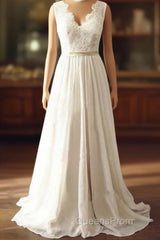 Simple Beach Wedding Dress Chiffon Fabric, Dress For Wedding, Bridal Gown ,Bride Dress, Dress For Brides