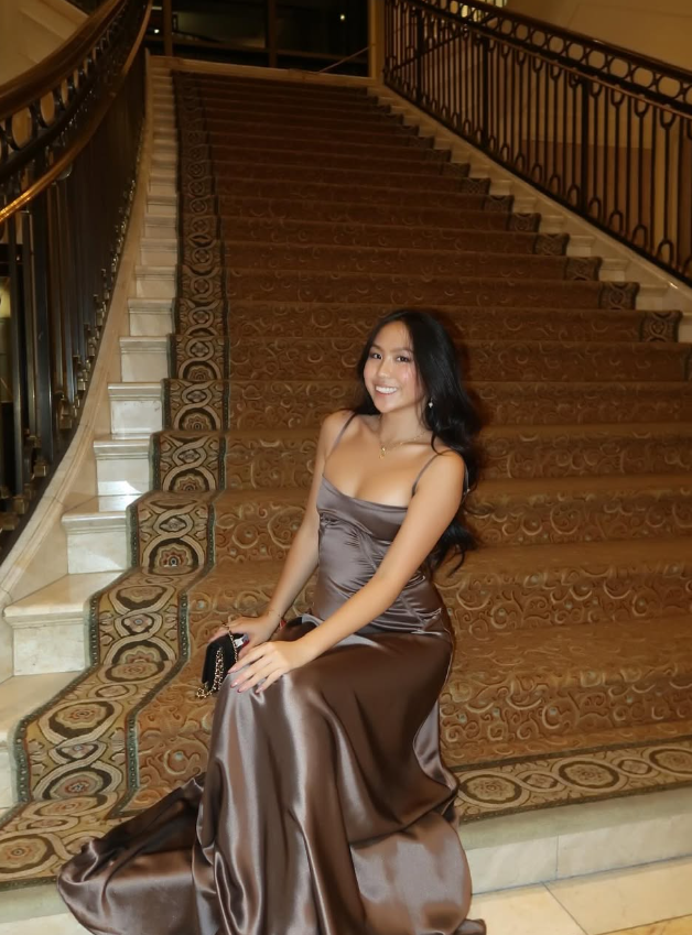 Simple Brown Spaghetti Straps A Line Classy Prom Dress Party Dress