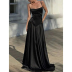 Simple Brown Spaghetti Straps A Line Classy Prom Dress Party Dress