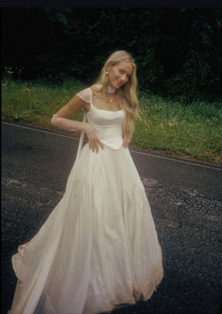 Simple Classic White A Line Strap Satin Tulle Long Classy Prom Dress Wedding Dress