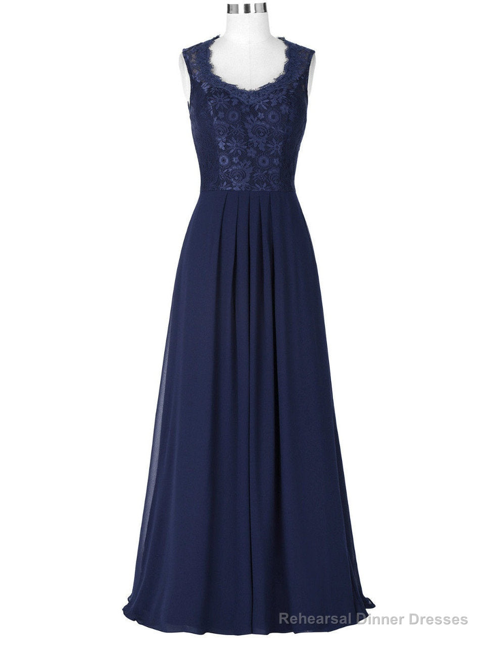 Simple Lace Chiffon Mother of the Bride Dresses Sleeveless Evening Gown Main image
