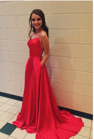 Simple Long Classy Prom Dress With Slit Blue Classy Dress Classy Evening Dress