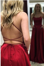 Simple Long Classy Prom Dress With Slit Blue Classy Dress Classy Evening Dress