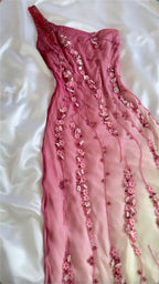 Simple Mermaid Classy Prom Gown With Beads One Shoulder Classy Prom Dress For Teens