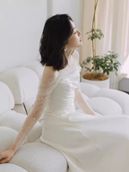 Simple Mermaid Sleeveless Long Classy Prom Dress