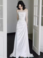 Simple Mermaid Sleeveless Long Classy Prom Dress