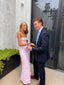 Simple Mermaid Spaghetti Straps Floor Length Sleeveless Pink Classy Prom Dress