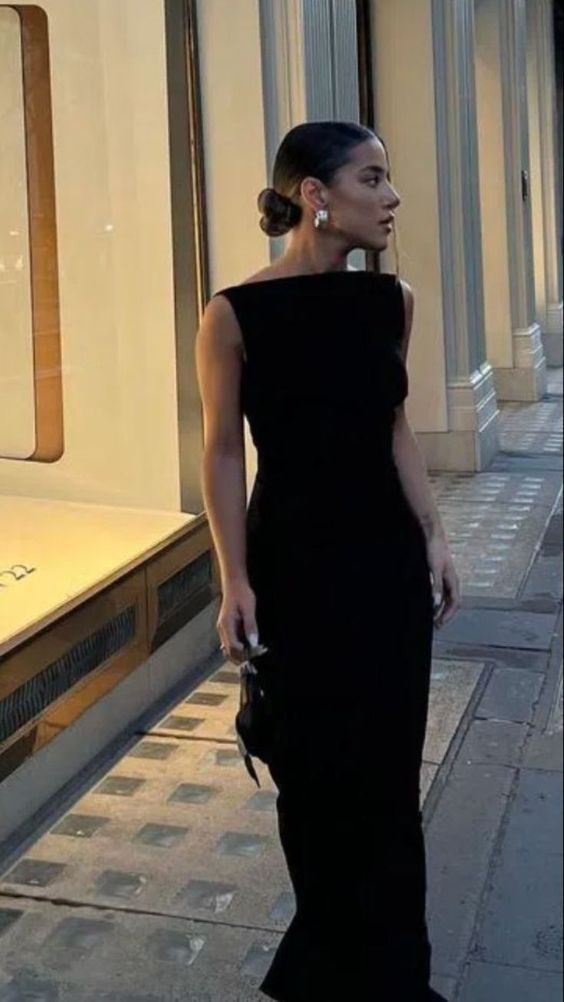 Simple Mermaid Straps Floor Length Sleeveless Black Classy Prom Dress