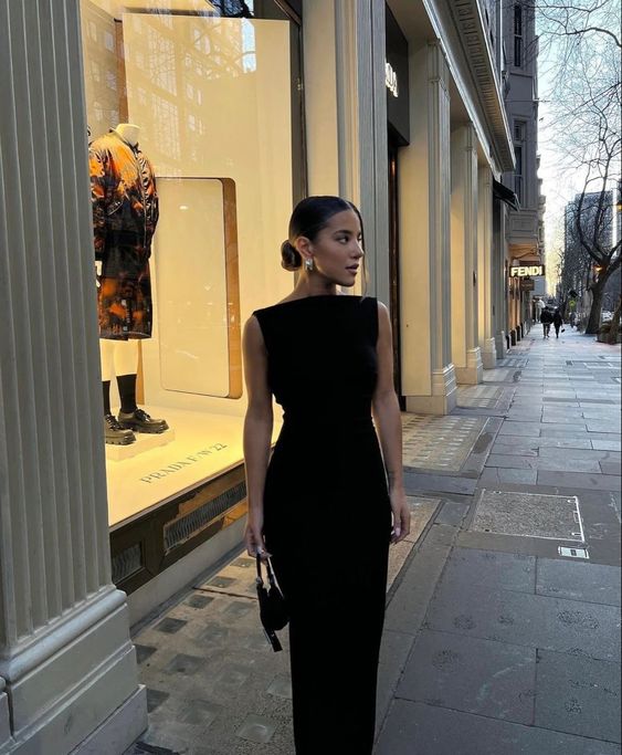 Simple Mermaid Straps Floor Length Sleeveless Black Classy Prom Dress Main image