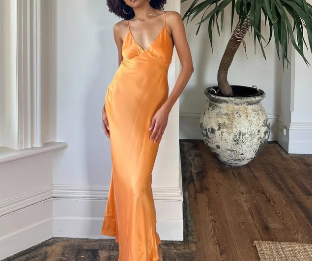 Simple Satin Long Classy Prom Dress Party Dress