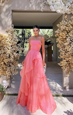 Simple Pink Classy Prom Dress,Modest Classy Evening Dress