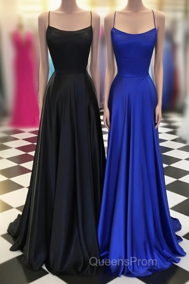 Simple satin long Evening Prom Dress, long evening Dress Main image