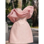 Simple Sheath Straps Pink Homecoming Dress 16Th Birthday Outfits