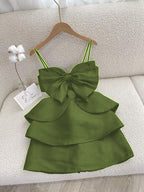 Simple Straps White Birthday Dress Birthday Outfits