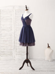 Simple Sweetheart Chiffon Short Prom Dress, Homecoming Dress