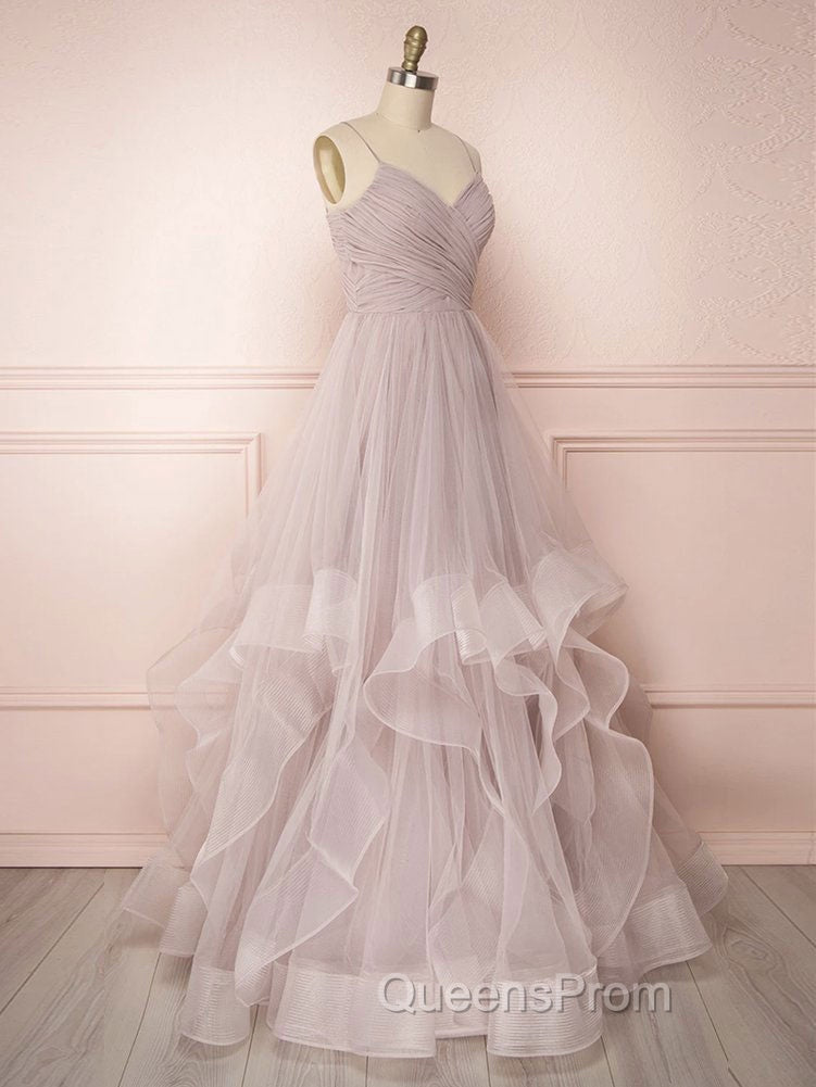 Simple Tulle Long Evening Prom Dress Tulle Sweet 16 Dress Secondary image