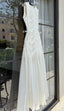 Simple A Line Round Neck Light Apricot Lace Chiffon Party Dress Outfits
