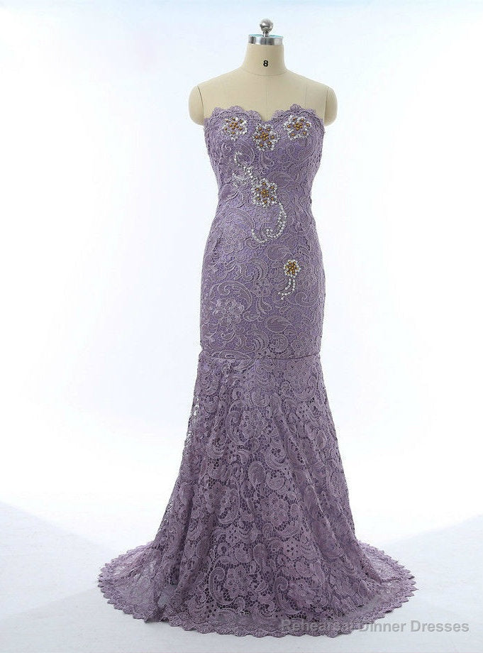 Element Mermaid Lace Prom Dresses Floor-Length Froaml Party Dress Main image