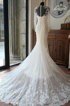 Sleeved Mermaid Bridal Dress