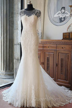 Sleeved Mermaid Bridal Dress