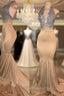 Sleeveless Mermaid Lace Halter Evening Prom Dress