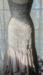 Elegant Purple Spaghetti Strap Appliques Bodycon Open Back Classy Evening Dress Chiffon Sequin Long Classy Prom Dress