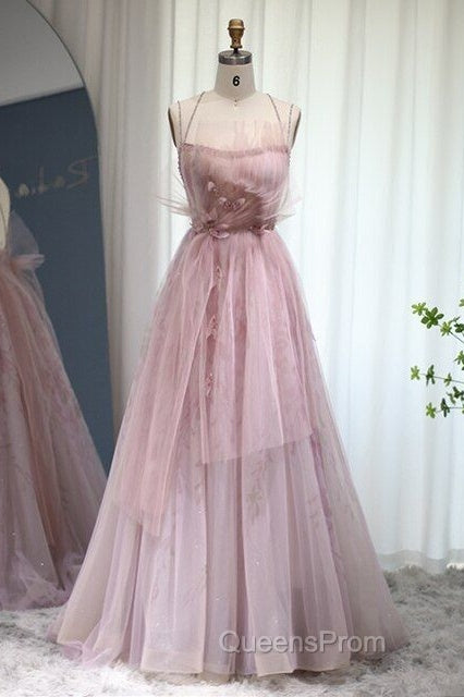 Spaghetti Straps Backless Formal Evening Prom Dress For Wedding Party Secondary image
