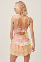Spaghetti Straps Chiffon Lace Homecoming Dress Mini Classy Prom Dress,