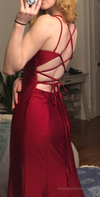 Spaghetti Straps Mermaid Long Prom Dress