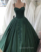 Spaghetti Straps Quinceanera Dress Sweetheart Ball Gown Lace Beaded