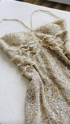 Spaghetti Straps Sequin Long Classy Evening Classy Prom Dress With Slit