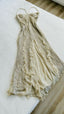 Spaghetti Straps Sequin Long Classy Evening Classy Prom Dress With Slit