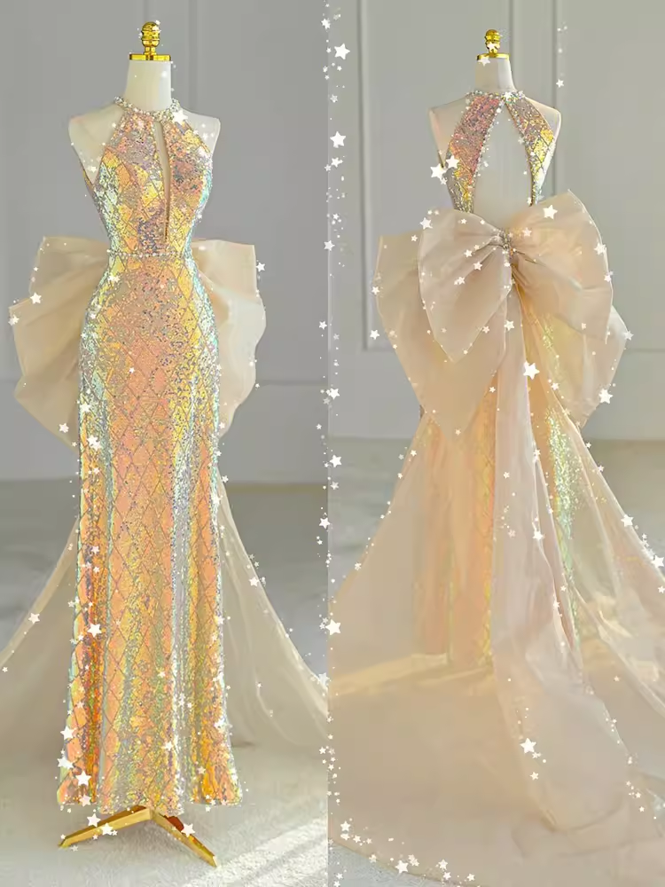 Sparkle A Line Scoop Neckline Sequin Pink Long Classy Prom Dress