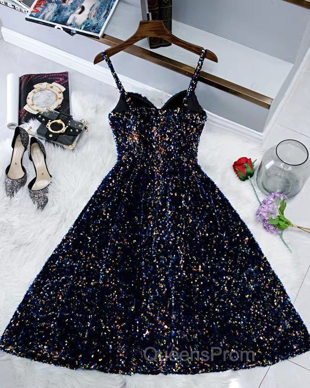 Sparkle Ombre Sequin Sweetheart Homecoming Dress