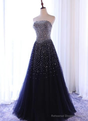Sparkle Sequins A-line Party Dress , Handmade Formal Gowns