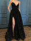 Neck A Line Full Length Classy Evening Dress