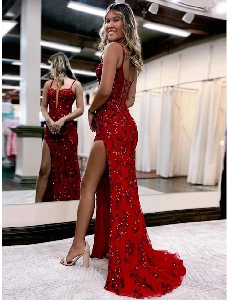 Mermaid /Trumpet Prom Gown Open Back Classy Prom Dress Secondary image