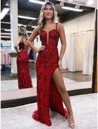 Mermaid /Trumpet Prom Gown Open Back Classy Prom Dress