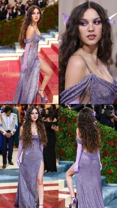 Sparkly Sequins Spaghetti Straps Sequin Side Slit Classy Prom Dress