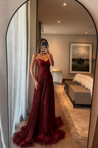 Special A Line Sweetheart Pleated Chiffon Pink Sleeveless Feathers Long Classy Prom Dress Inspo Classy Prom Gown