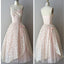 Strapless pink lace unique style vintage cheap homecoming Classy Prom gowns Dress