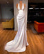 White Classy Prom Dress, Sexy Classy Prom Dress, Long Classy Evening Dress