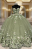 Strapless Tulle Ball Gown Dress With Pink Floral Flowers