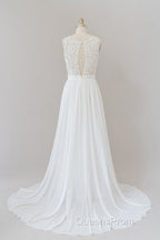 Straps Lace A-line Boho Wedding Dress