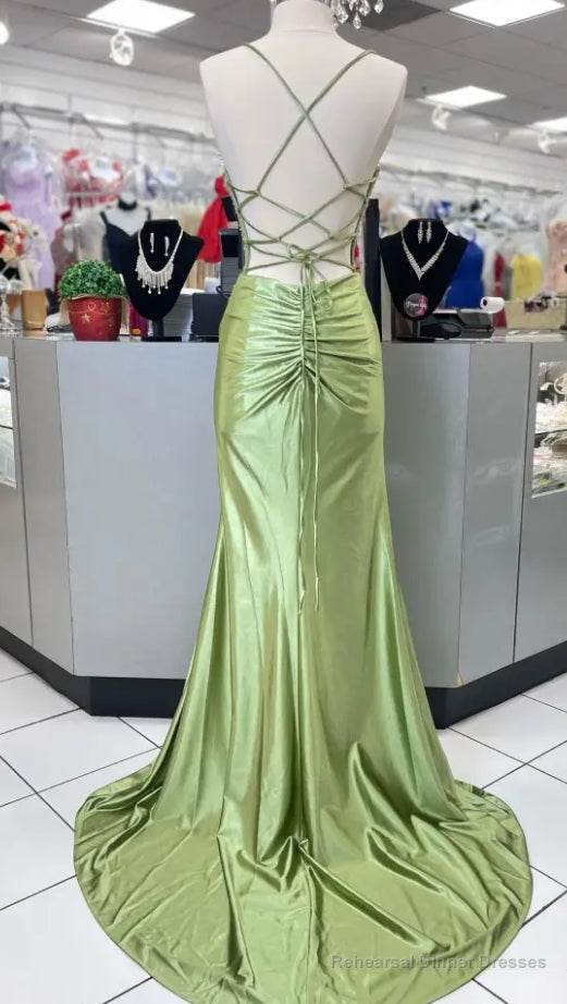 Straps Mermaid Long Prom Dresses with Beaded Bodice Secondary image