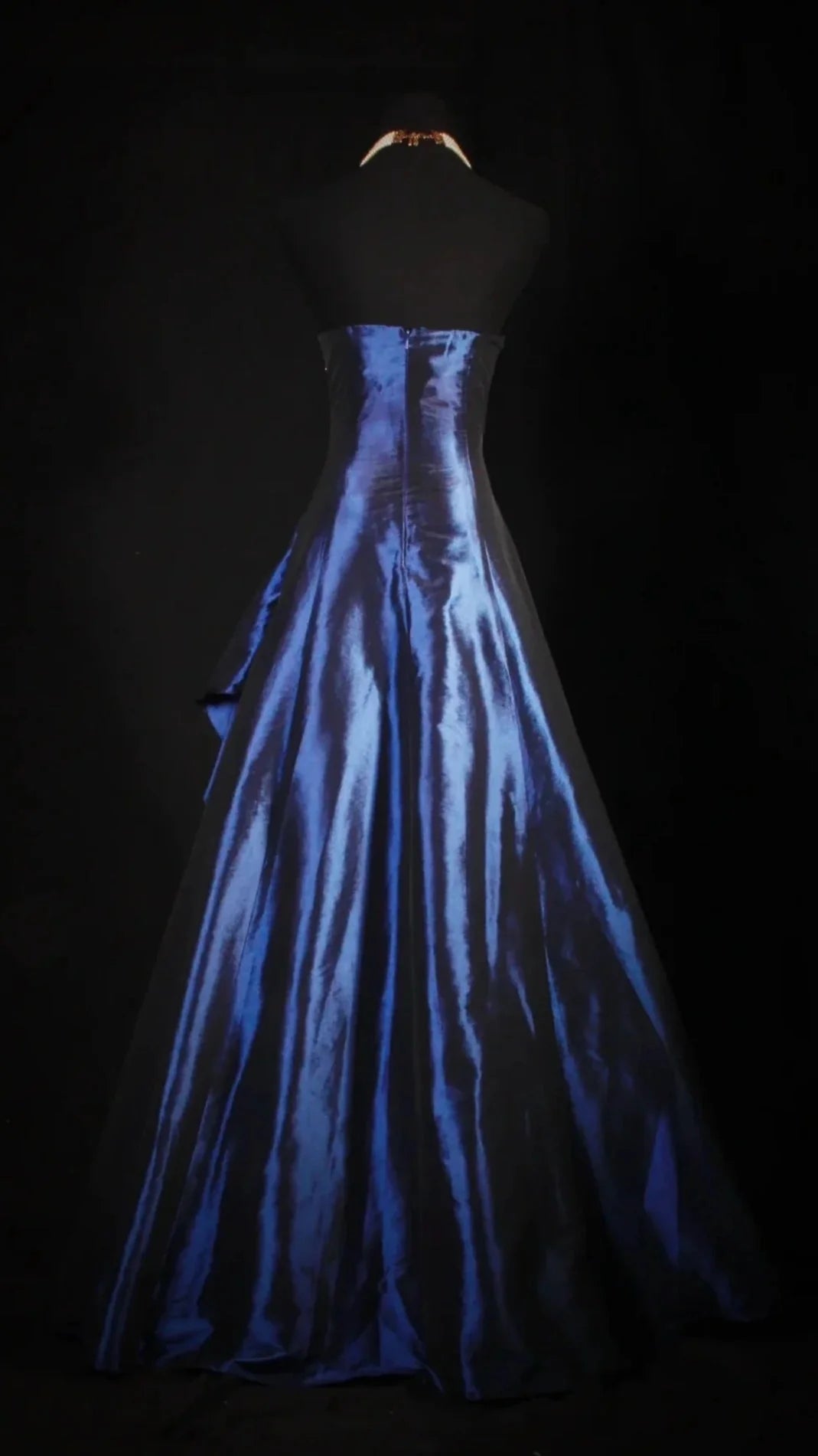Stunning Blue Strapless Beaded Long Classy Prom Dress Classy Evening Classy Dress Secondary image