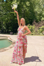 Stunning Long Floral Classy Prom Dress Fashion Outfits