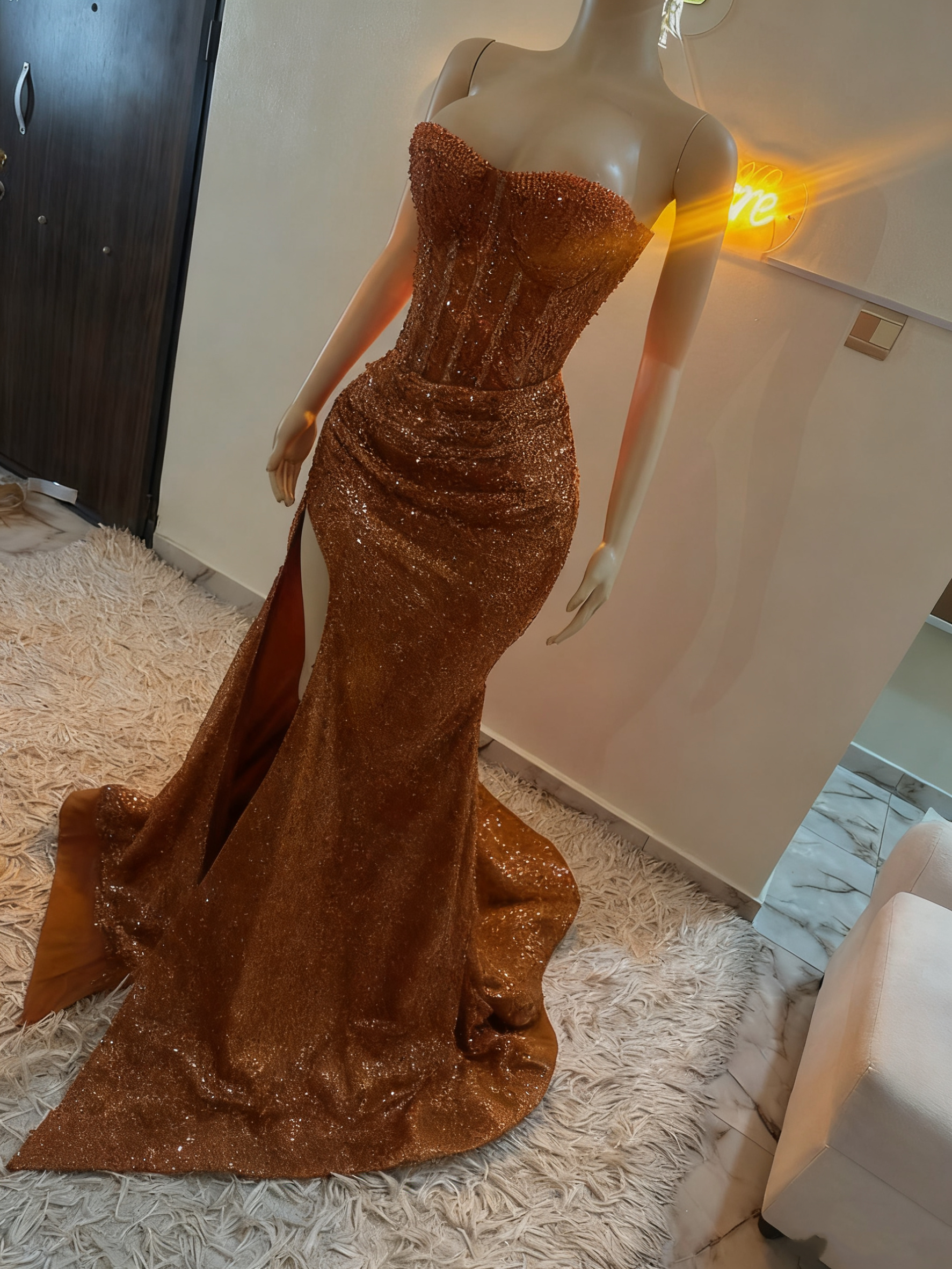 Stunning Mermaid Sweetheart Red Slit Sequin Classy Prom Dress Inspiration Classy Prom Dress Princess Graduation Dress